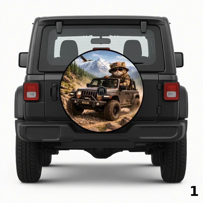 =Mountain Ranger Cat Spare Tire Cover