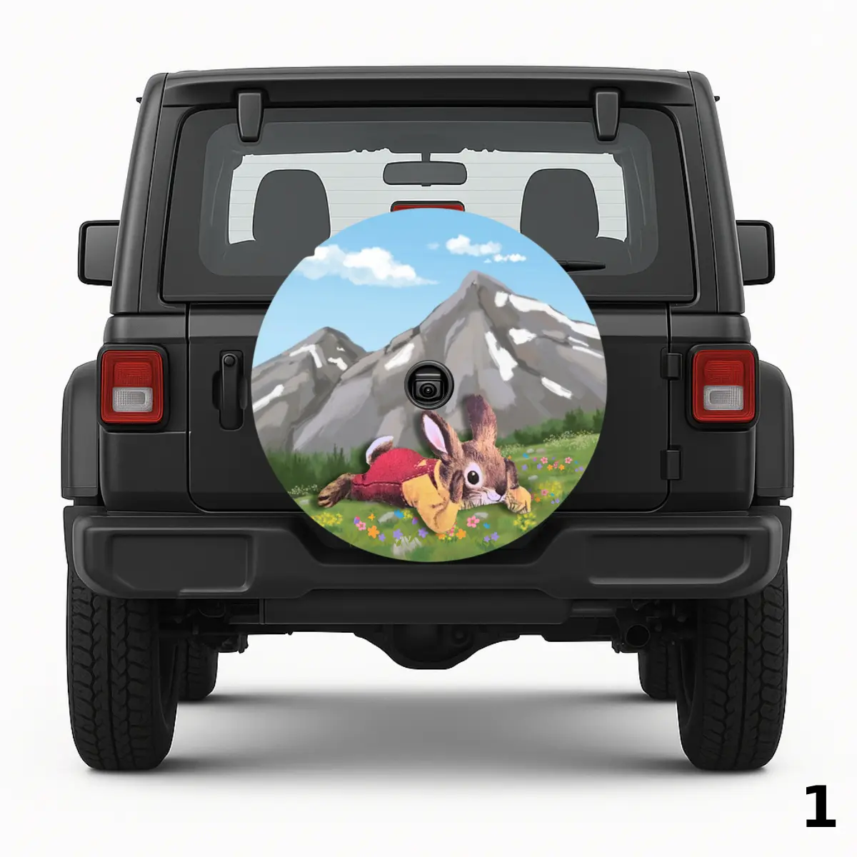 =Nicholas Bunny Spare Tire Cover