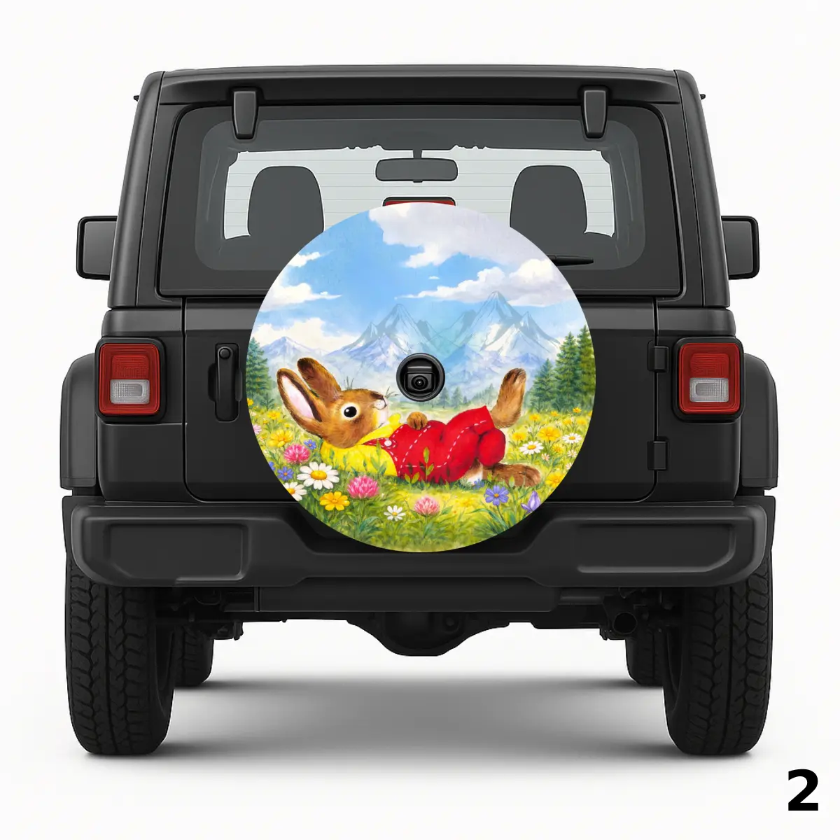 =Nicholas Bunny Spare Tire Cover
