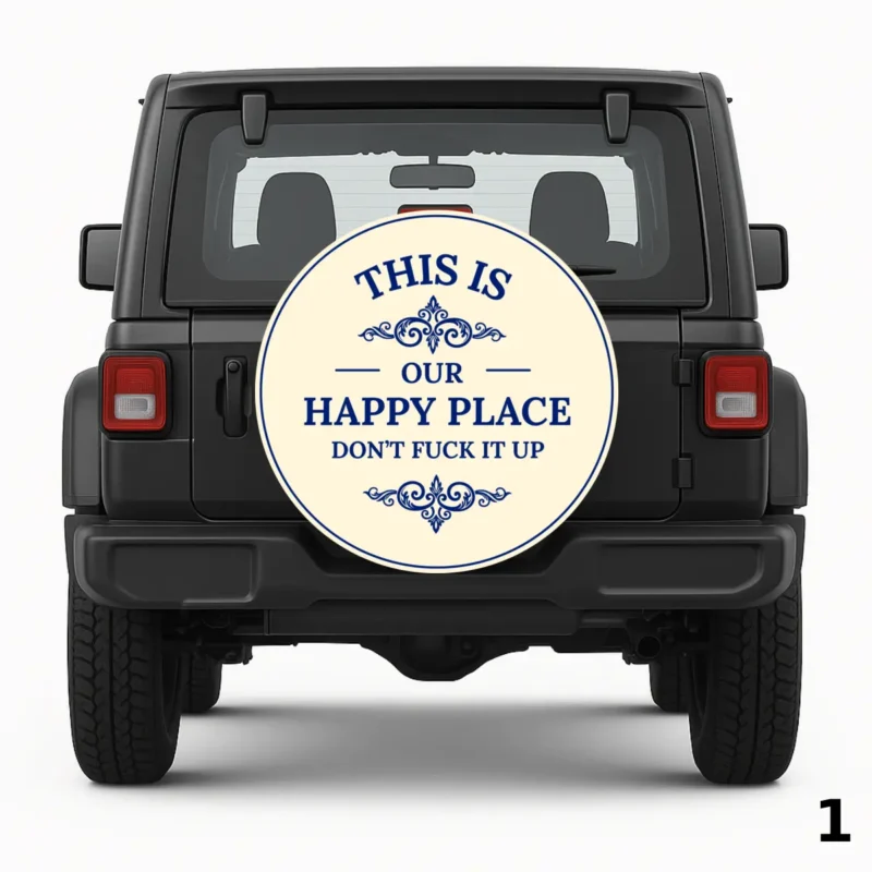 =Our Happy Place Spare Tire Cover