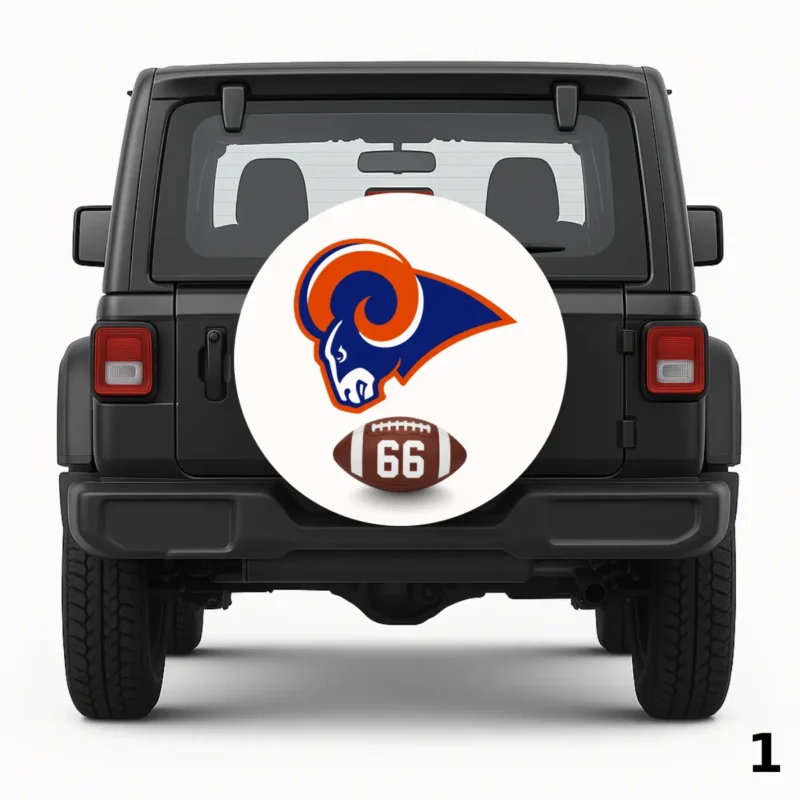 =Rams Football Spare Tire Cover