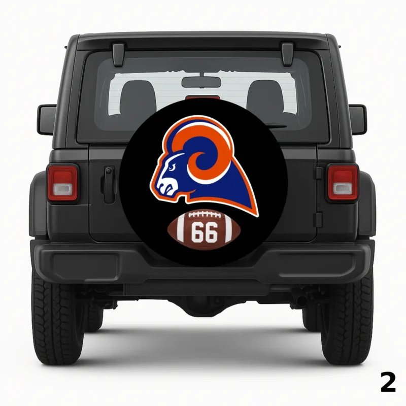 =Rams Football Spare Tire Cover
