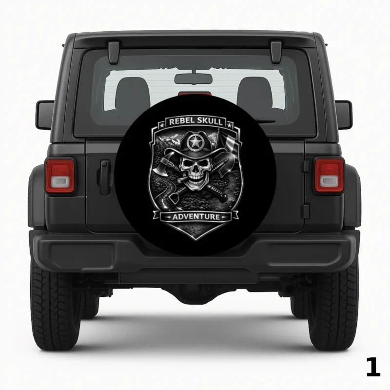 Housse de roue de secours =Rebel Skull Adventure