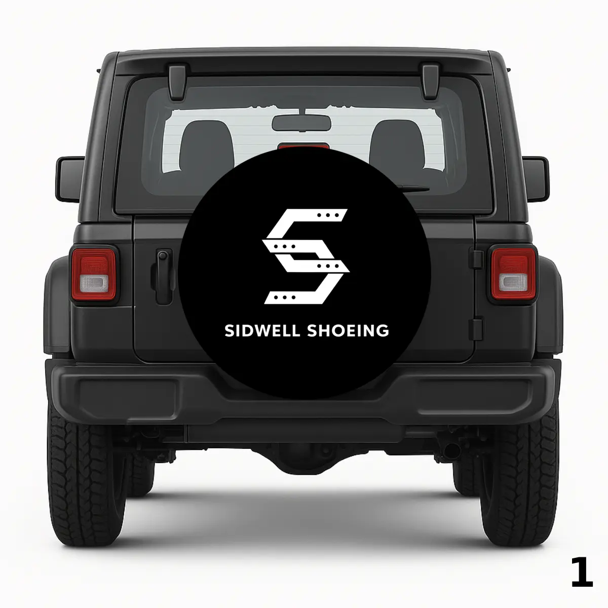 =Sidwell Shoeing logo Spare Tire Cover