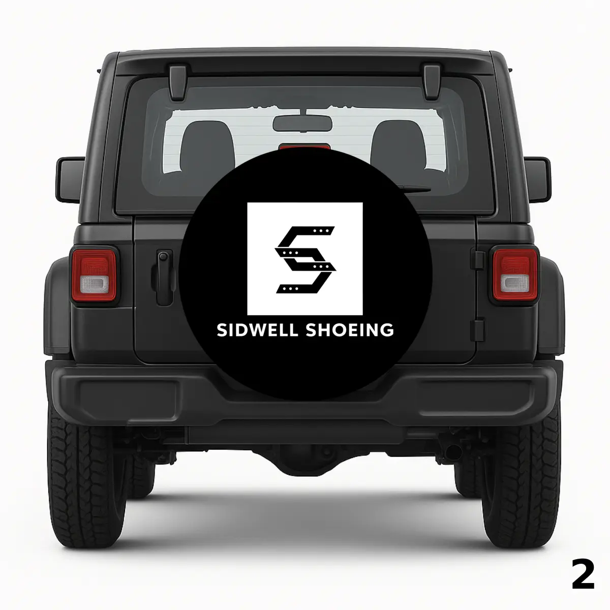 =Sidwell Shoeing logo Spare Tire Cover
