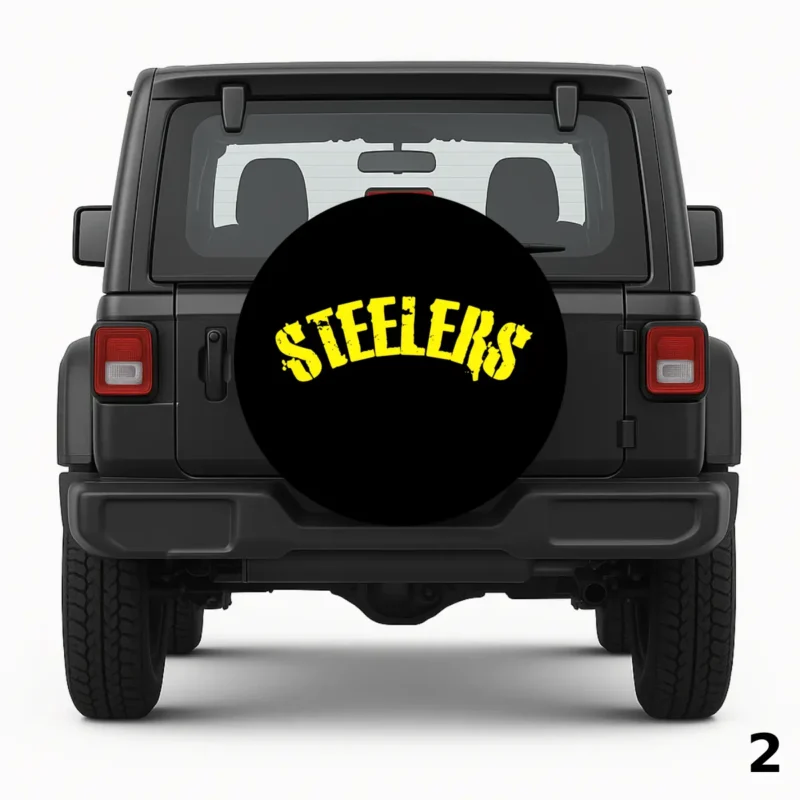 Housse de roue de secours =Steelers Jeep