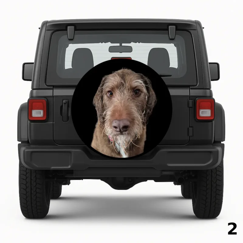 =The Dog Portrait Spare Tire Cover