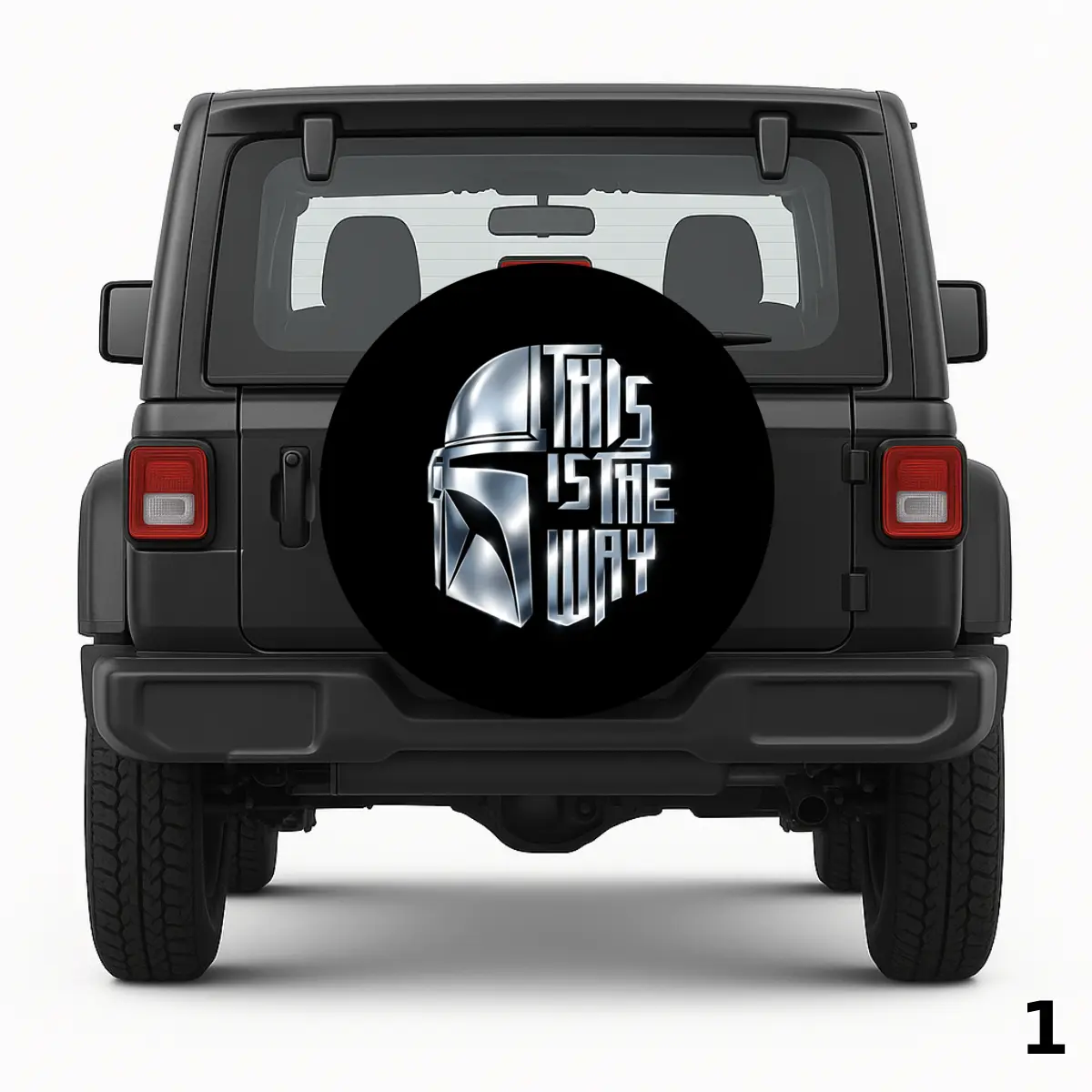 =The Mandalorian Helmet Spare Tire Cover