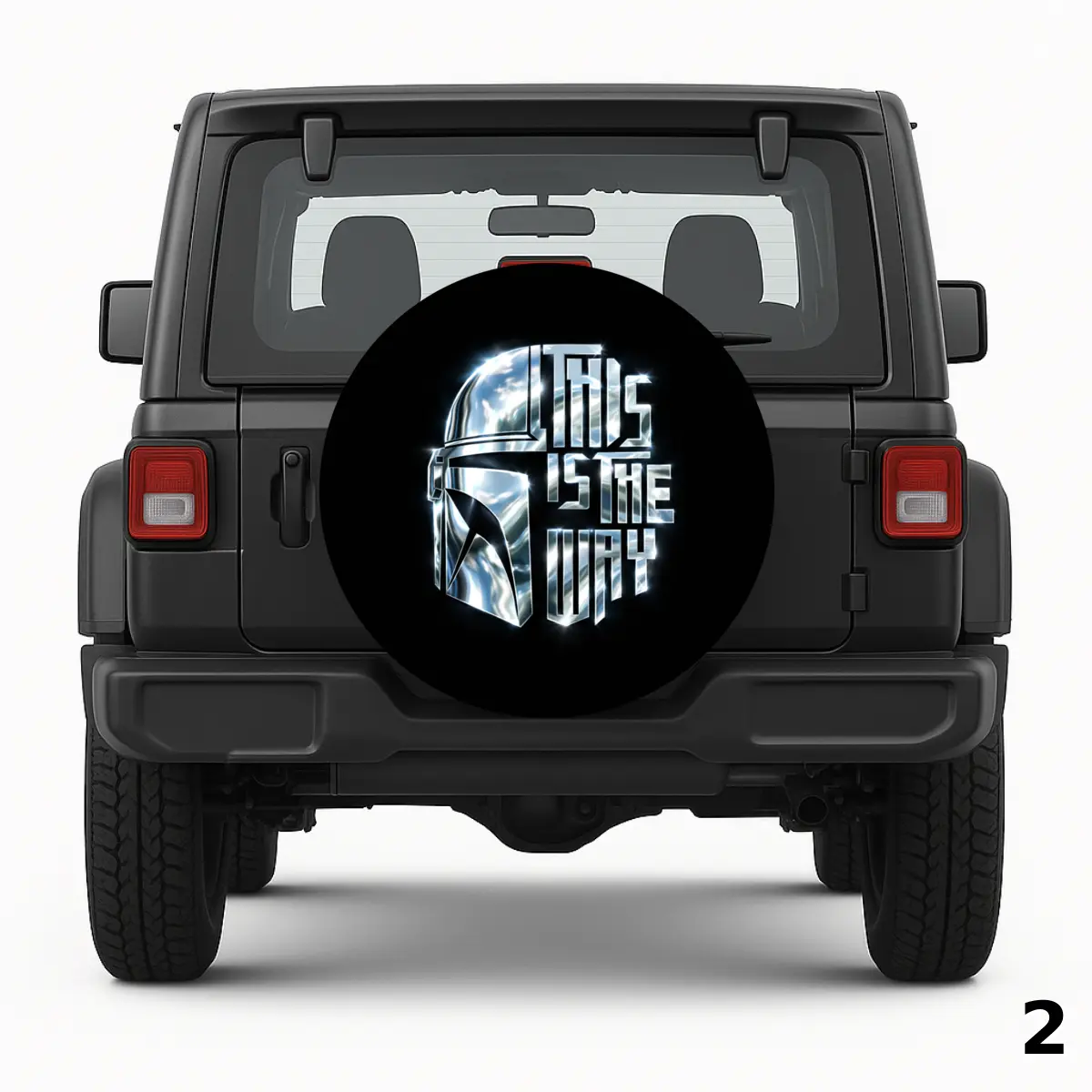 =The Mandalorian Helmet Spare Tire Cover