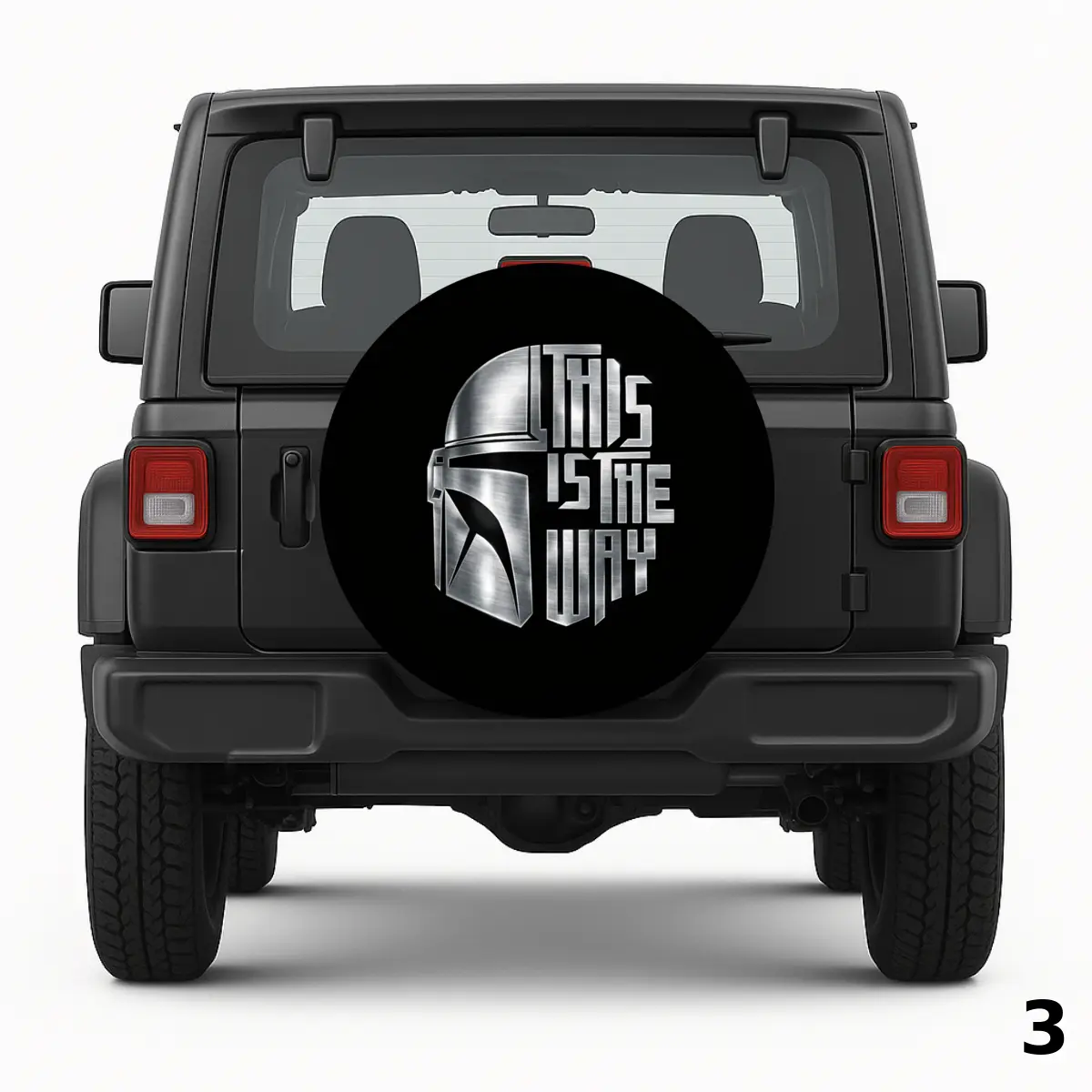 =The Mandalorian Helmet Spare Tire Cover