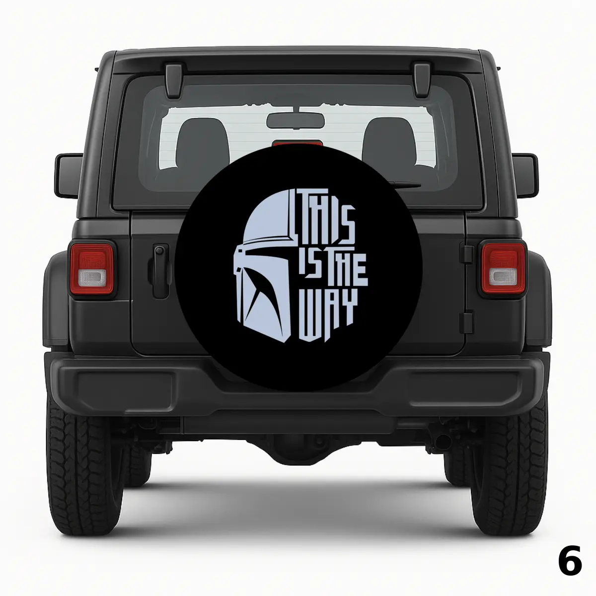 =The Mandalorian Helmet Spare Tire Cover