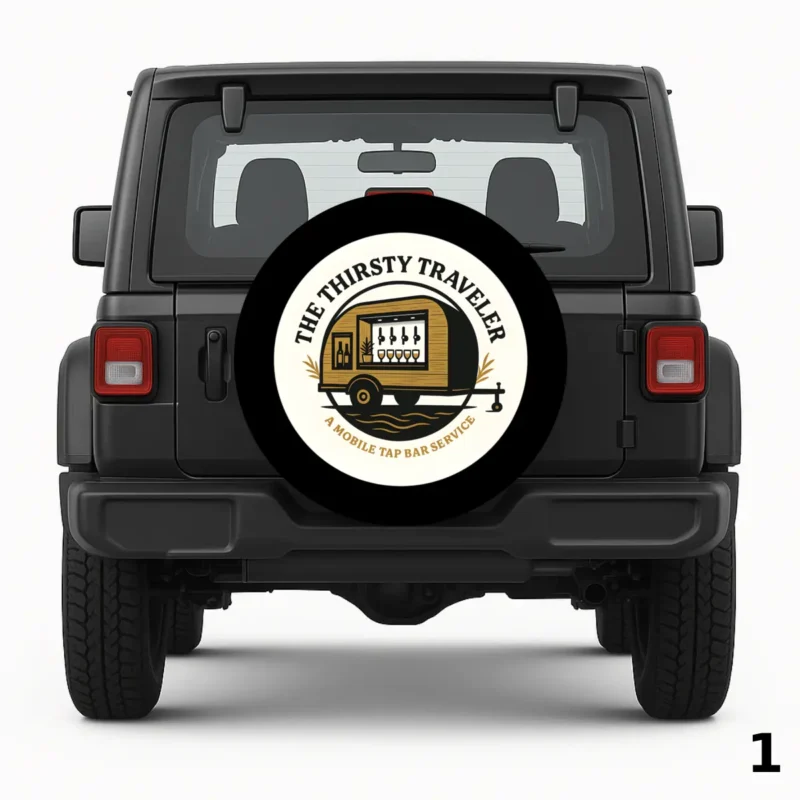 =The Thirsty Traveler Spare Tire Cover