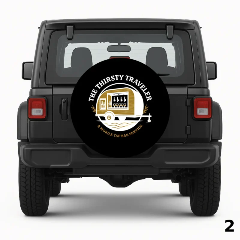 =The Thirsty Traveler Spare Tire Cover