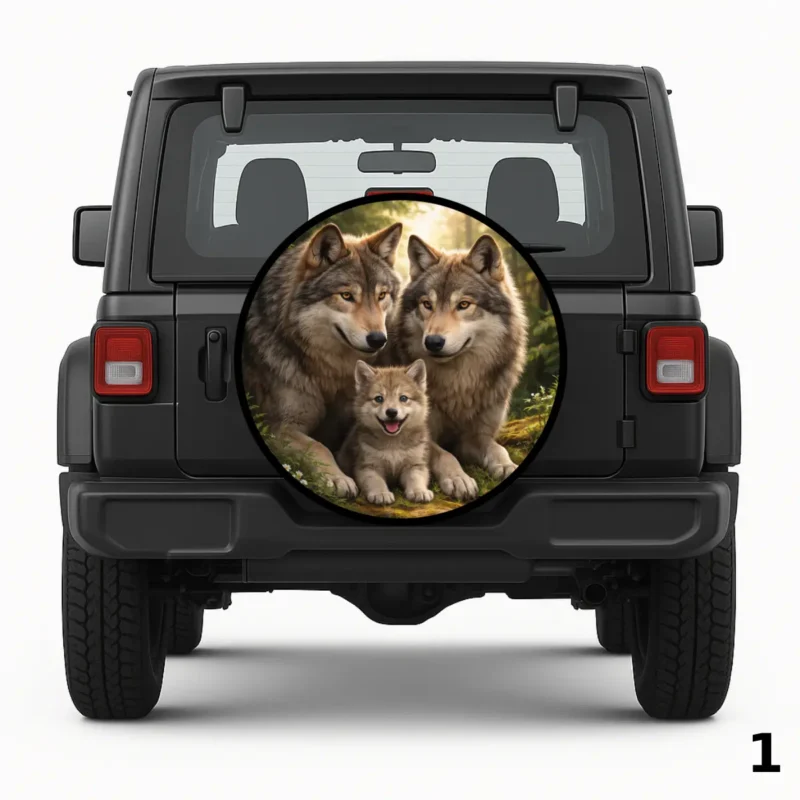 =The Wolf Family Spare Tire Cover