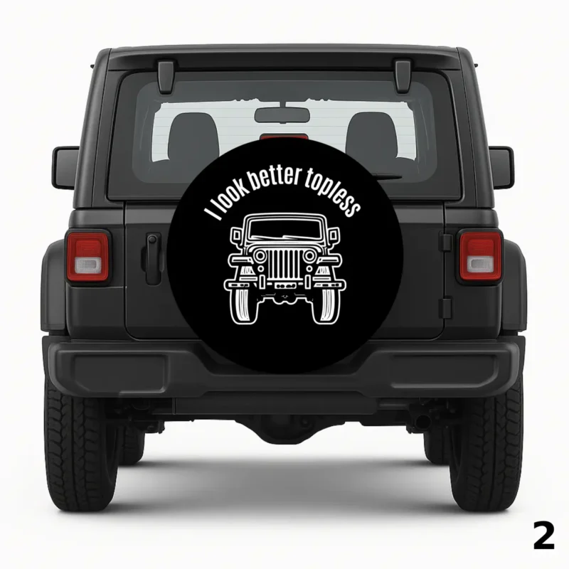 =Topless Jeep Spare Tire Cover