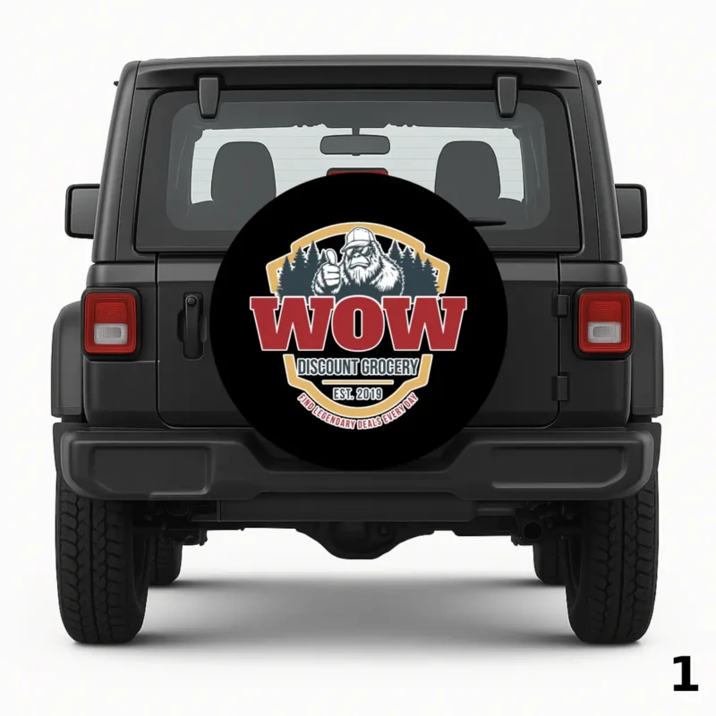 =WOW Discount Grocery Spare Tire Cover