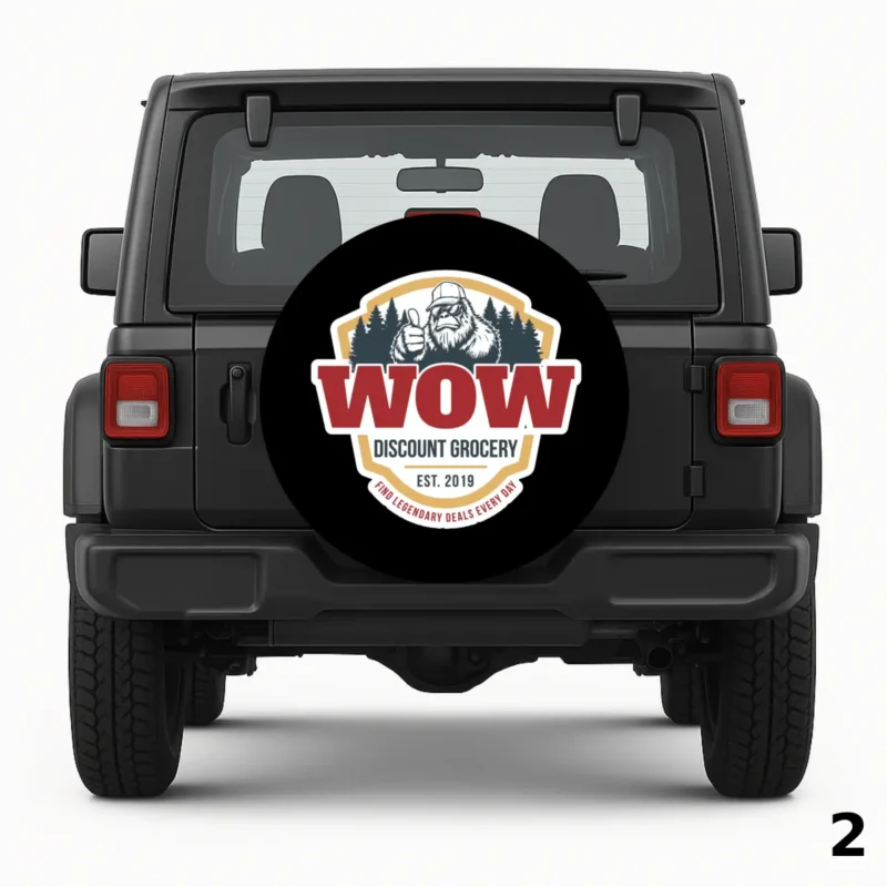 =WOW Discount Grocery Spare Tire Cover