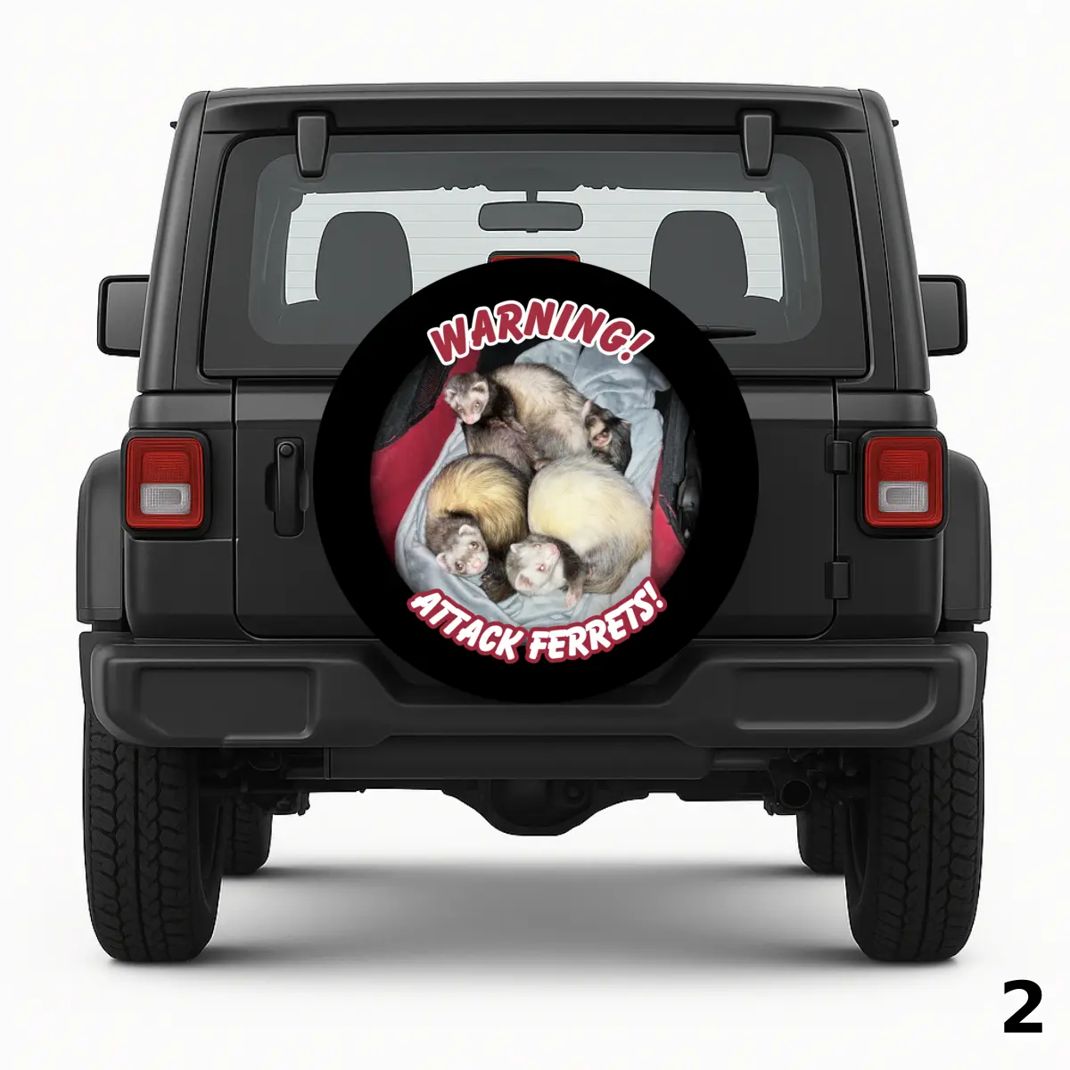 =Warning! Attack Ferrets! Spare Tire Cover