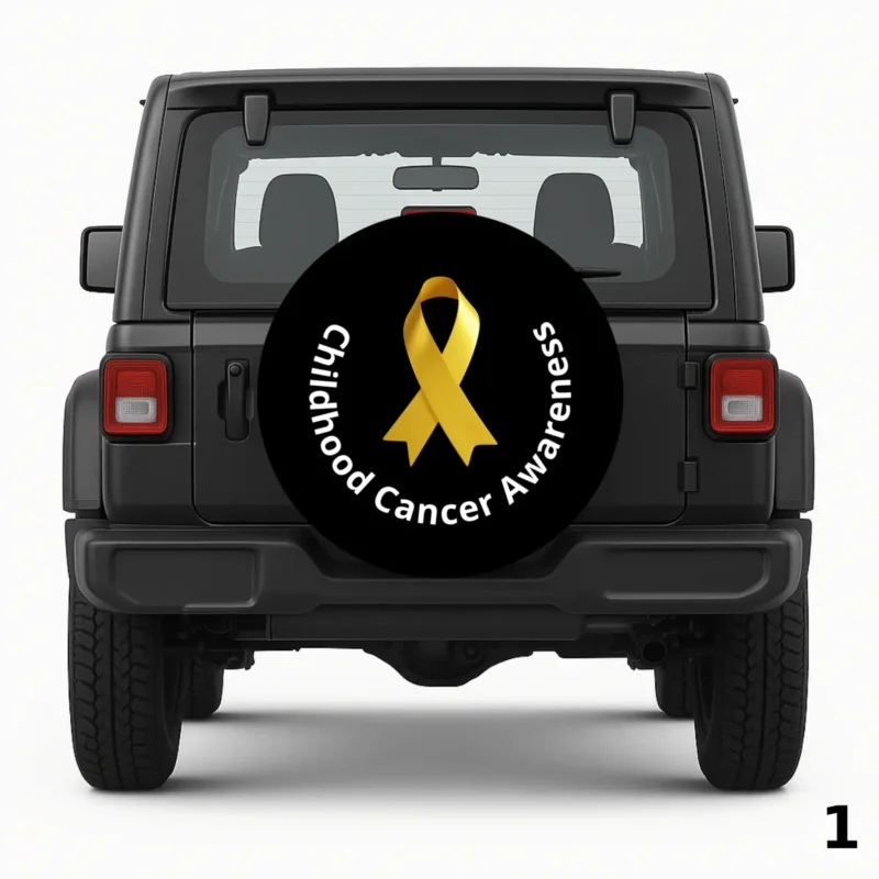 =Yellow Ribbon Spare Tire Cover