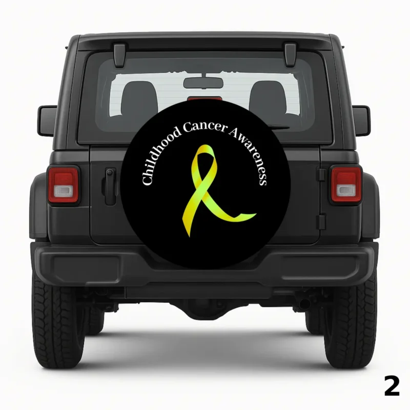 =Yellow Ribbon Spare Tire Cover