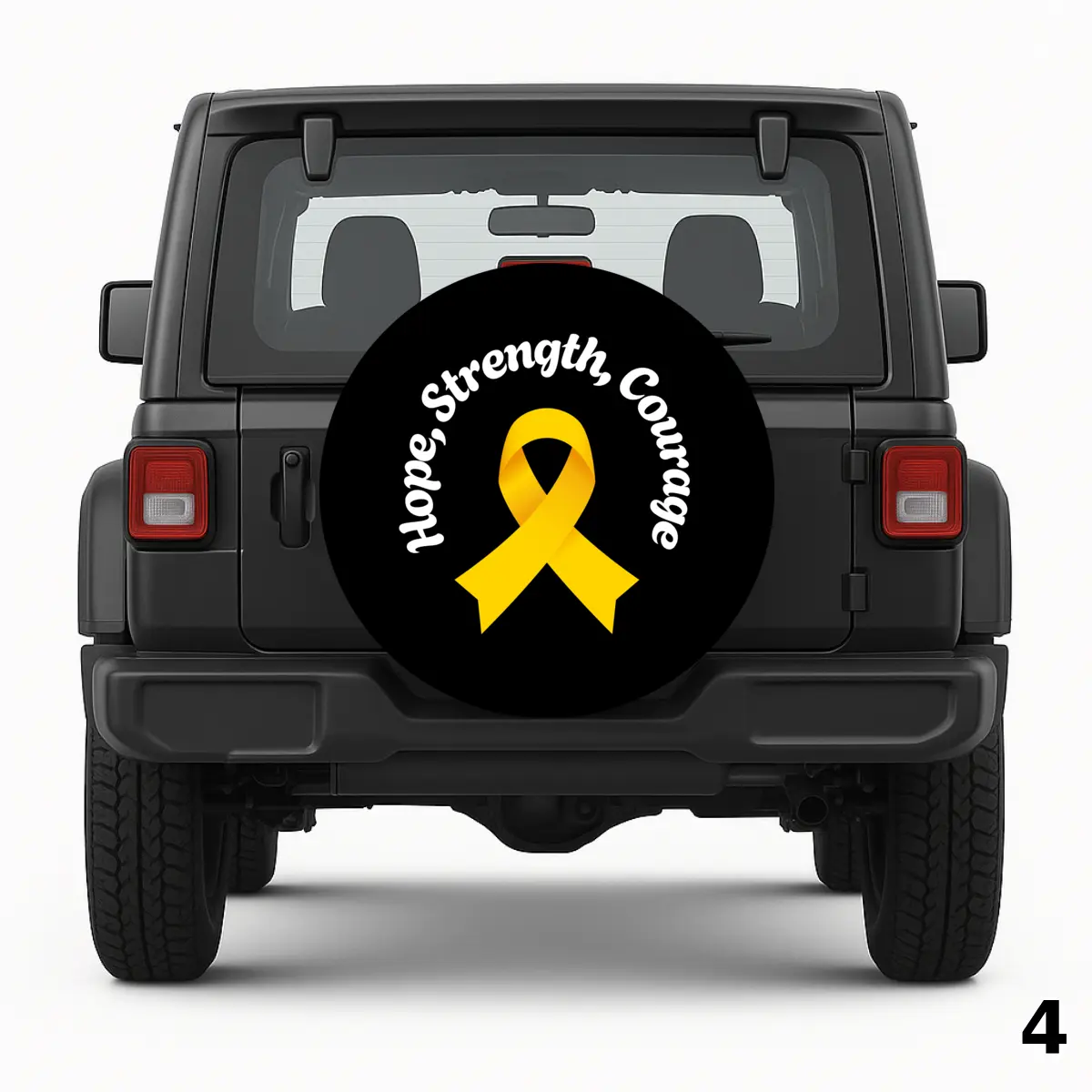 =Yellow Ribbon Spare Tire Cover