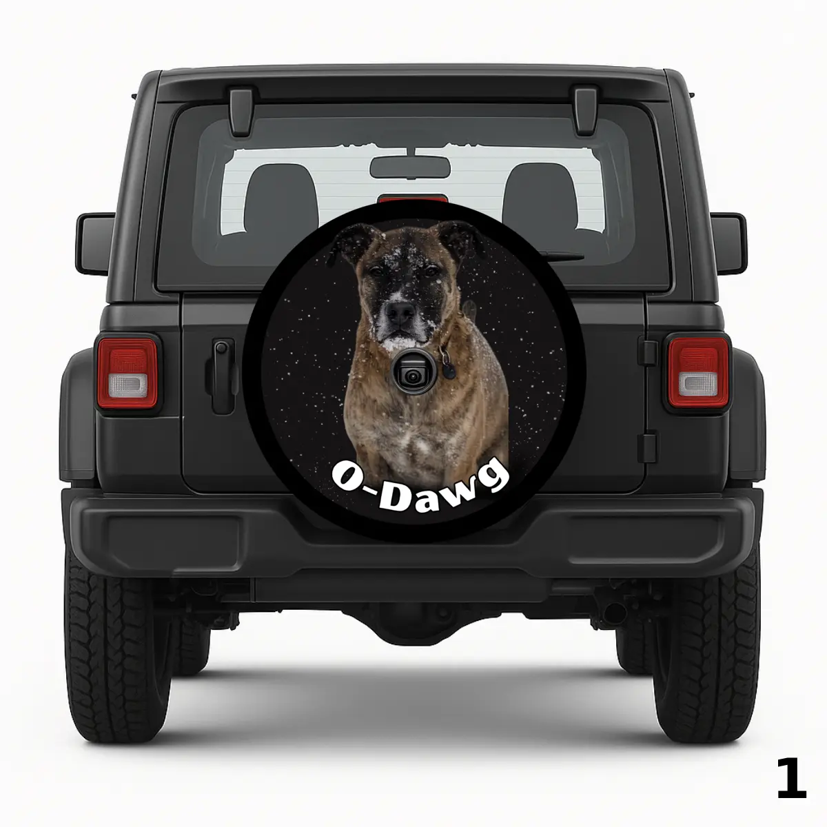 Winter Dog Spare Tire Cover