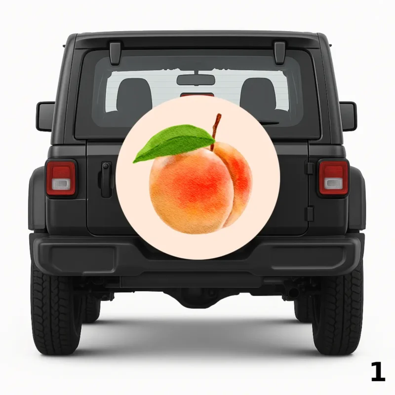 Peach Spare Tire Cover
