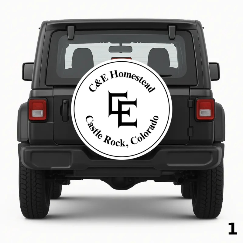 C&E Homestead — custom spare tire cover by Wheel Shell