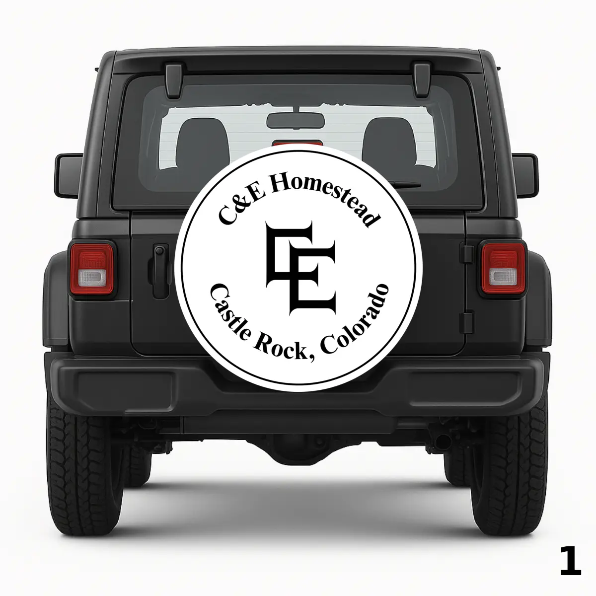 C&E Homestead — custom spare tire cover by Wheel Shell