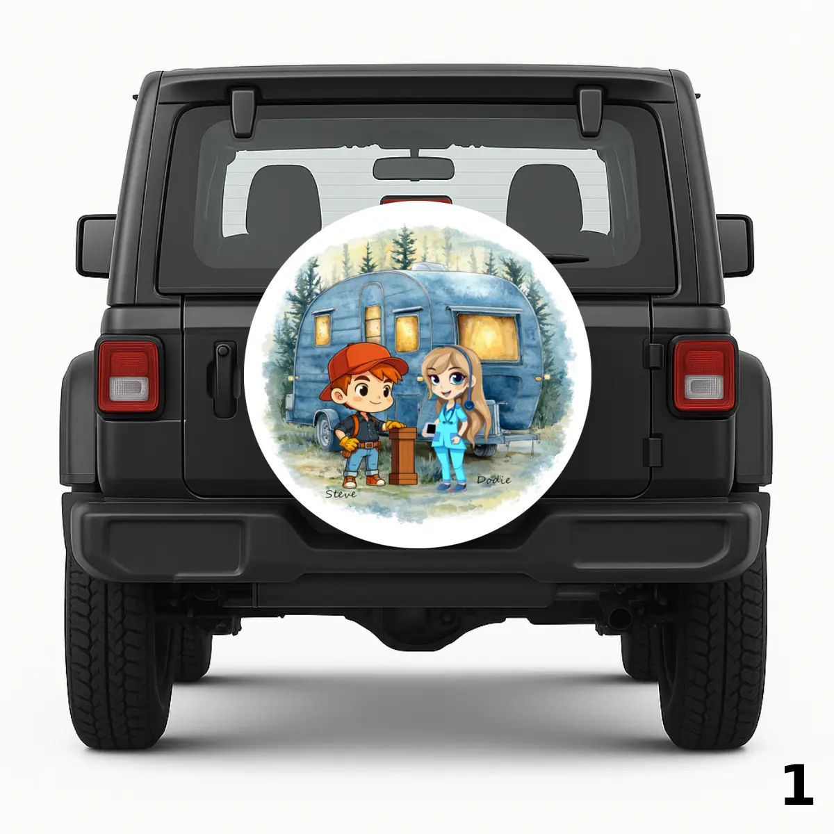 Steve and Dodie — custom spare tire cover by Wheel Shell