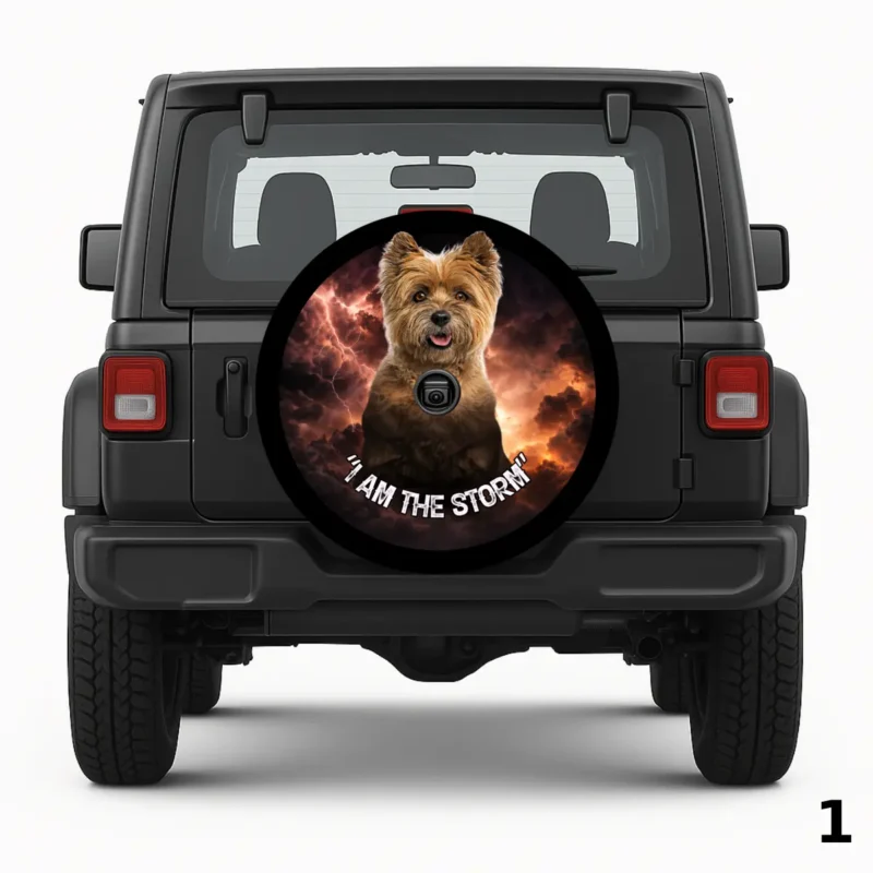 The Storm — custom spare tire cover by Wheel Shell