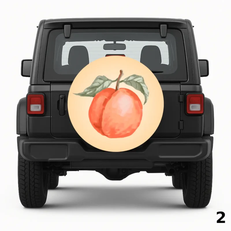 Peach Spare Tire Cover