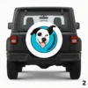 Happy Pup Portrait Spare Tire Cover