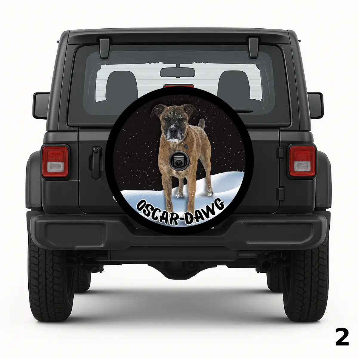 Winter Dog Spare Tire Cover
