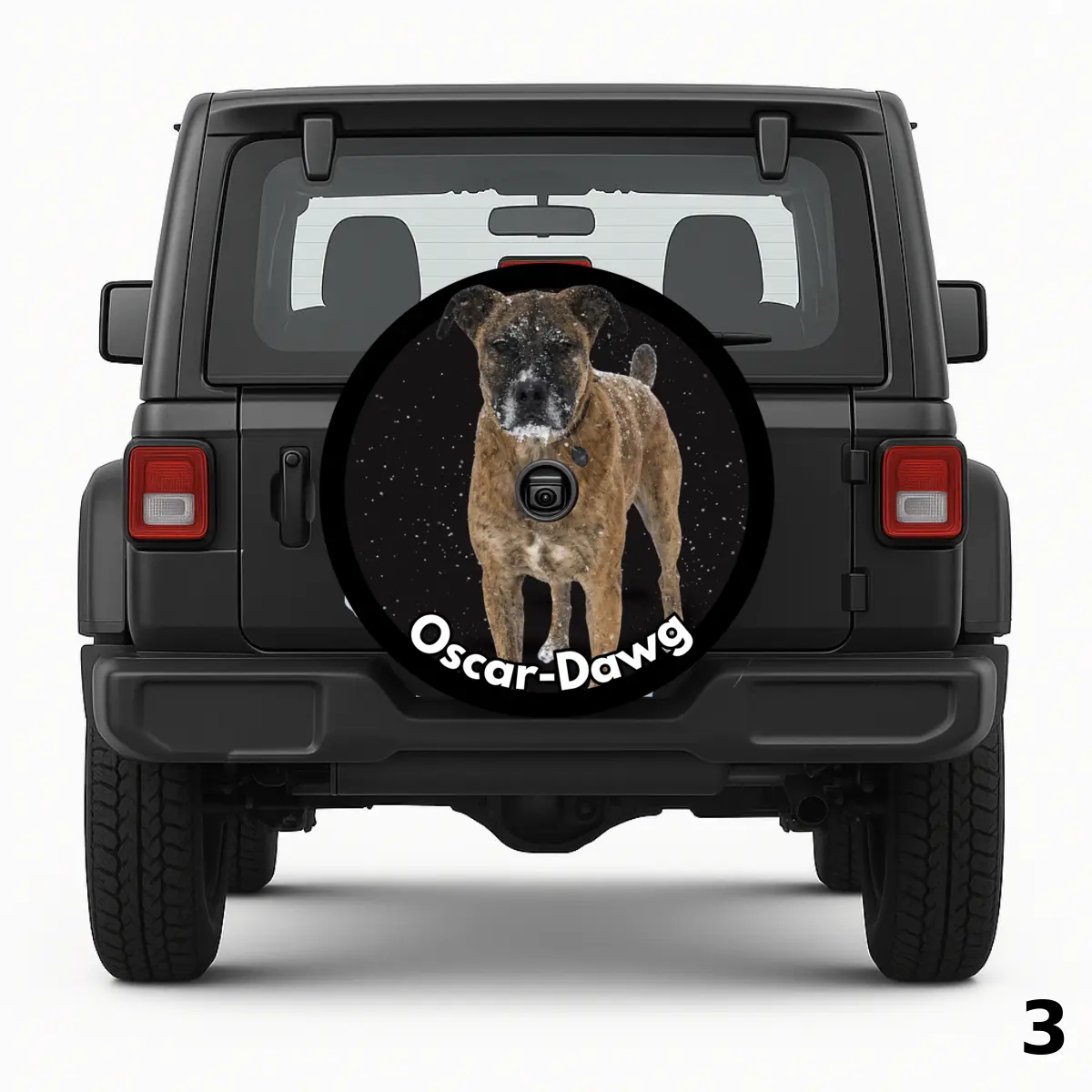 Winter Dog Spare Tire Cover