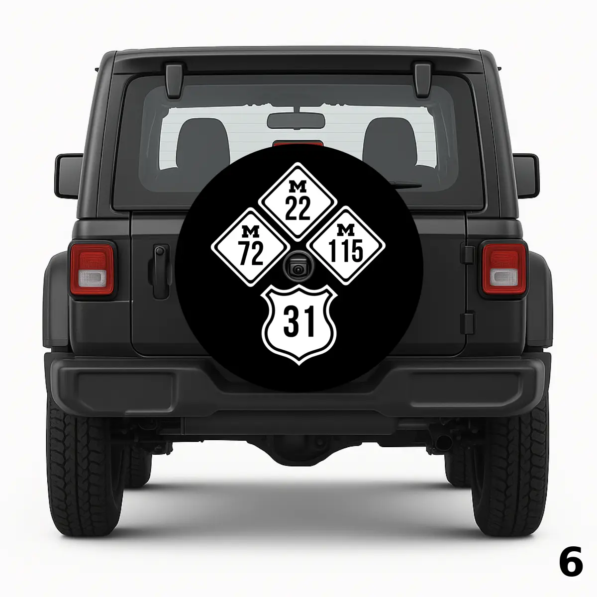 Michigan Highway signs Spare Tire Cover
