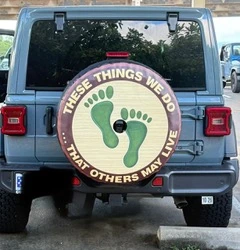 Spare tire cover installed on Car - Clients review