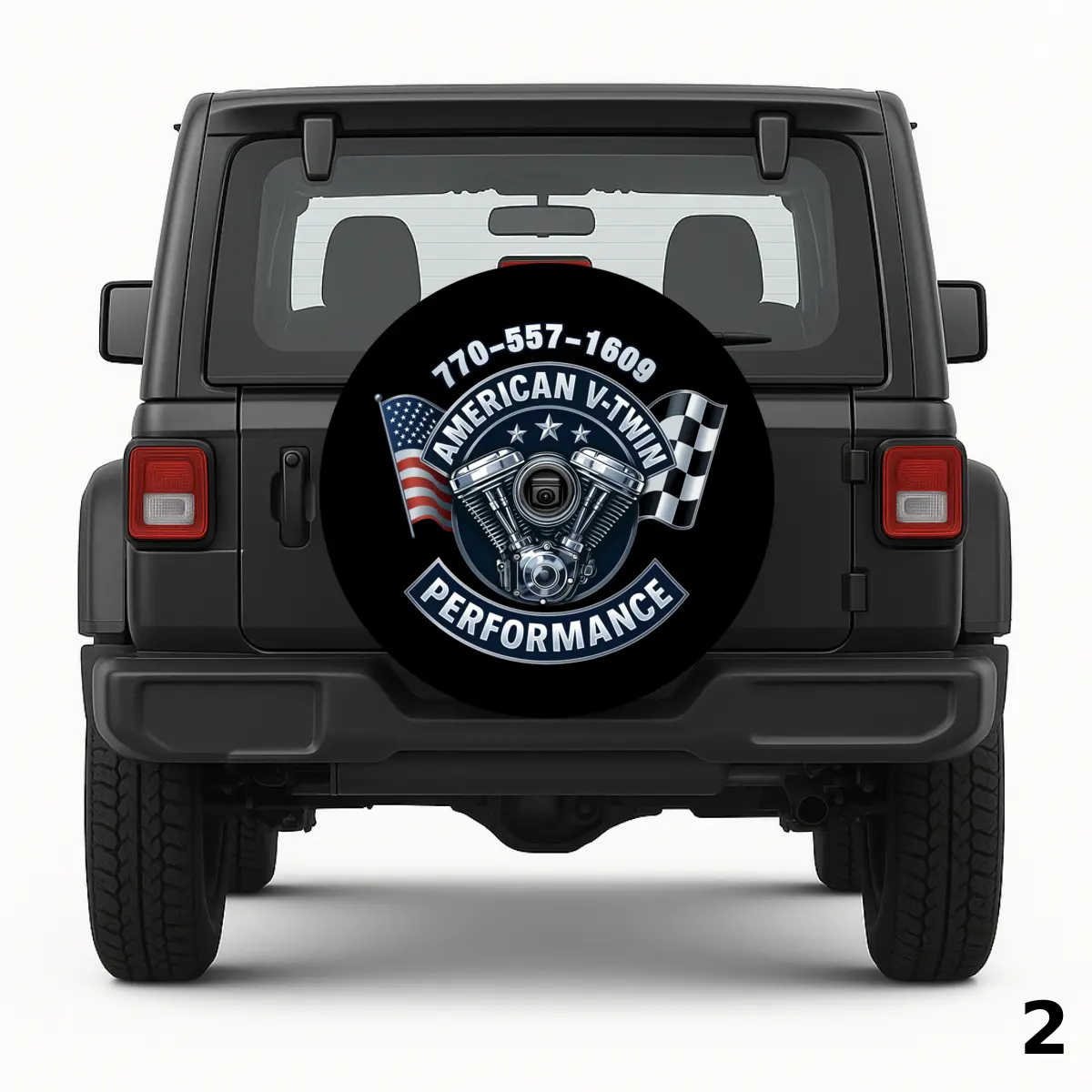 =American V-Twin Performance Reserveradabdeckung