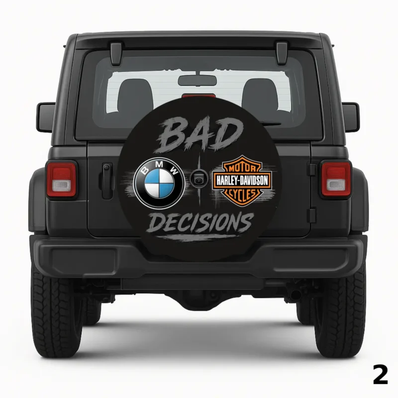 =Bad Decisions Spare Tire Cover