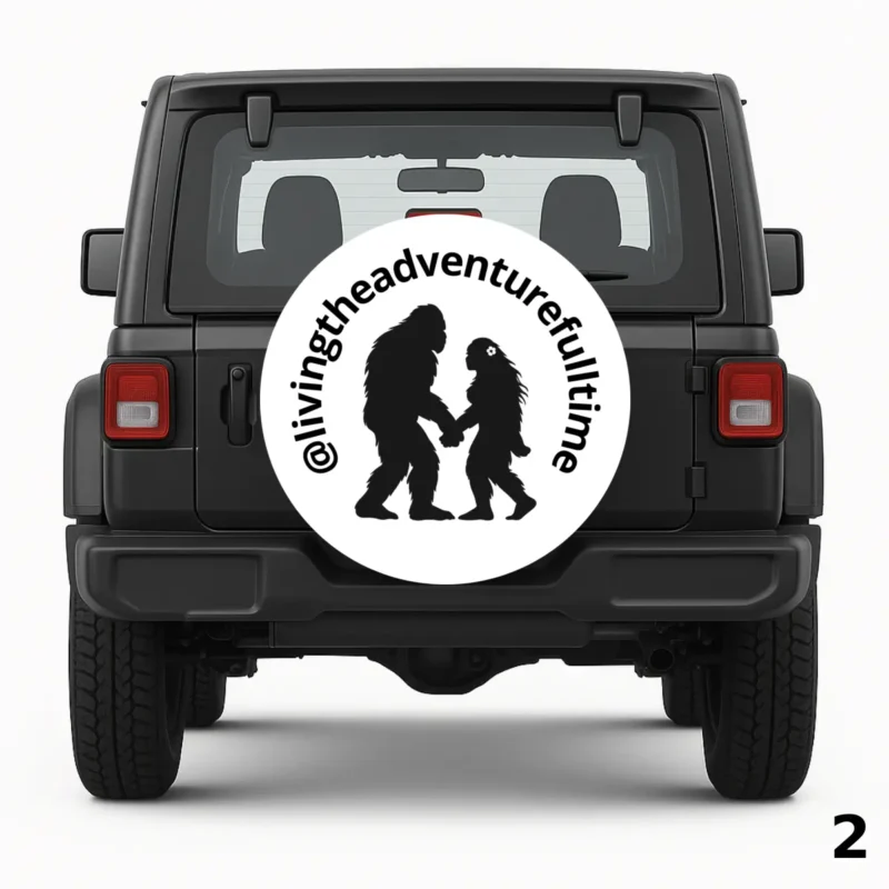 =Bigfoot Couple Spare Tire Cover