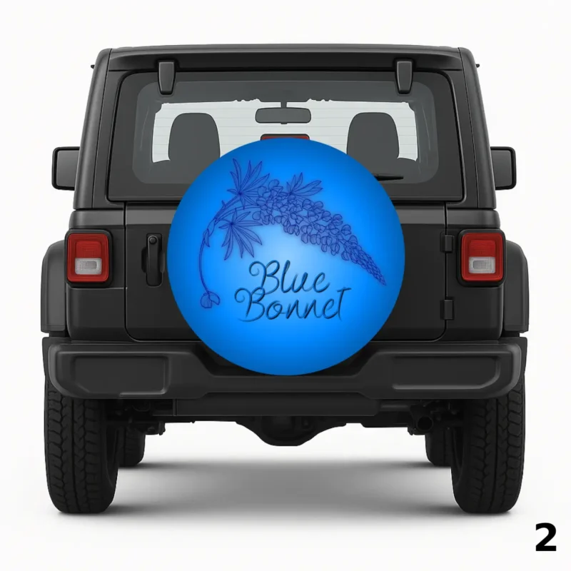 =Blue Bonnet Spare Tire Cover