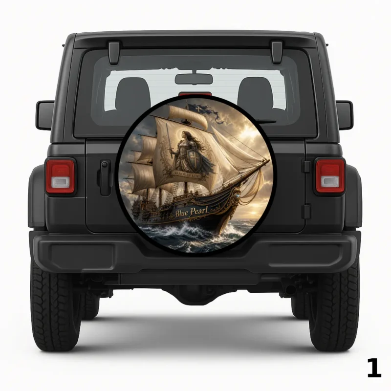 =Blue Pearl Spare Tire Cover