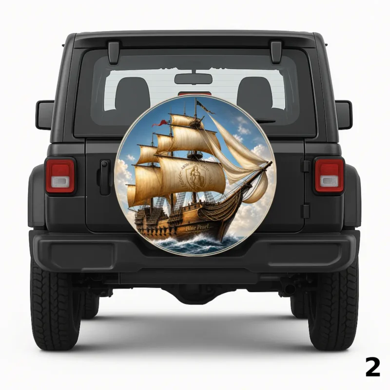 =Blue Pearl Spare Tire Cover