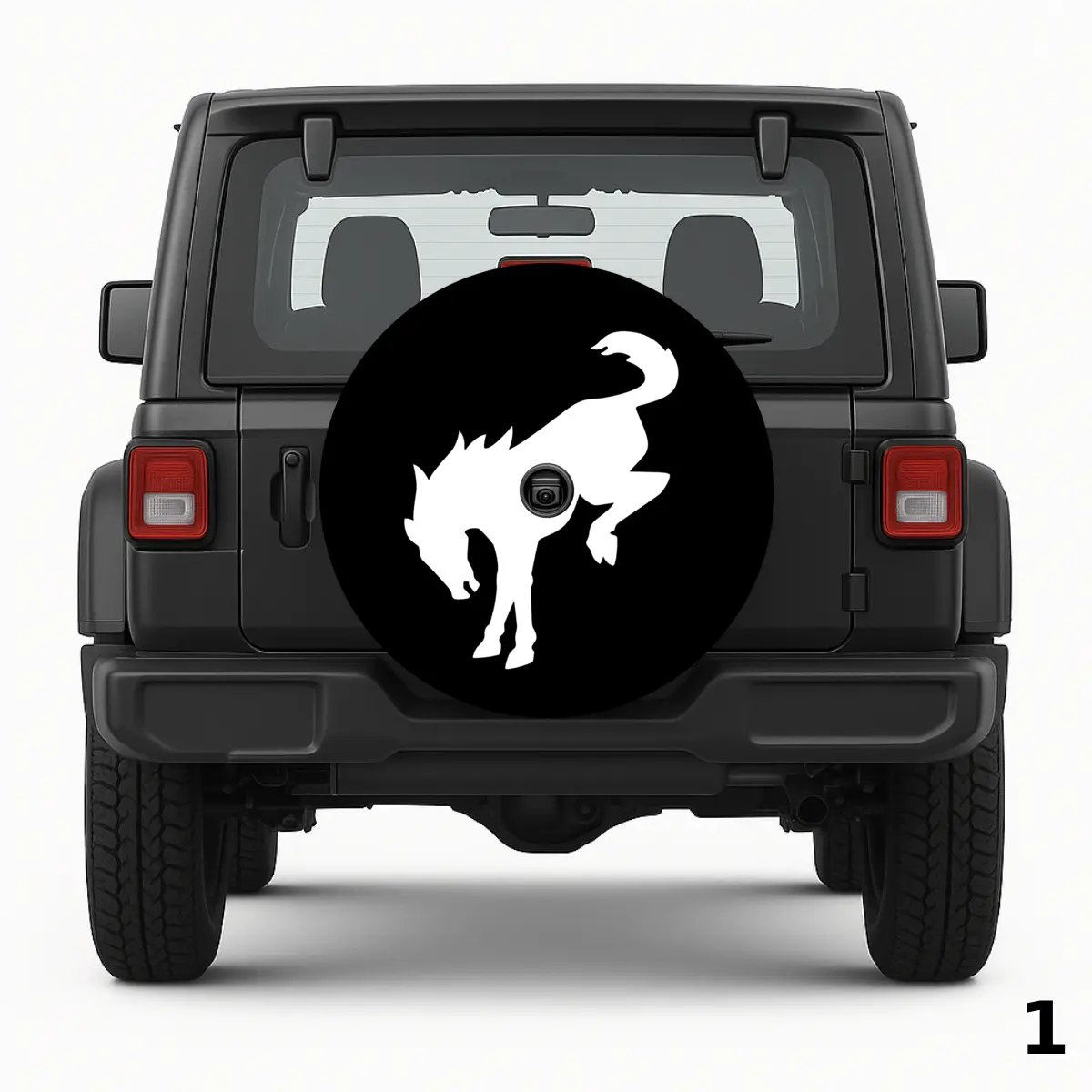 =Pokrowiec na koło zapasowe Bronco Horse Logo