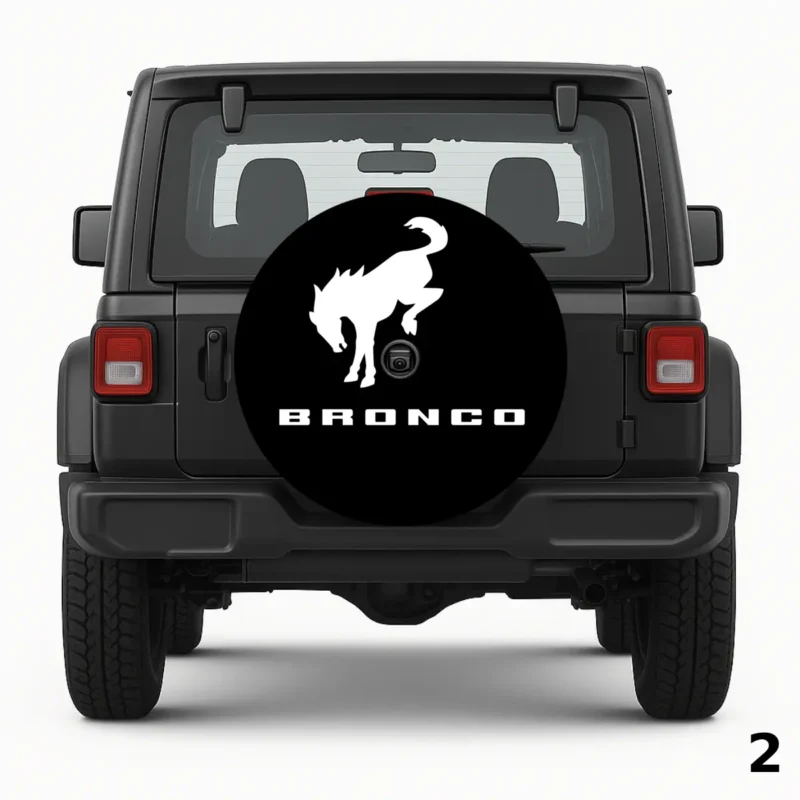 =Bronco Horse Logo Spare Tire Cover