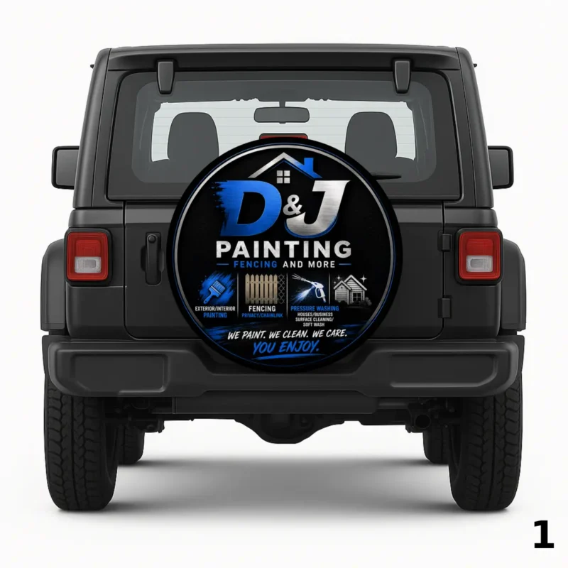 =D and J Painting, Fencing and More Housse de Roue de Secours