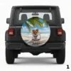 =Dog on the Beach Spare Tire Cover
