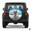 =Dog on the Beach Spare Tire Cover