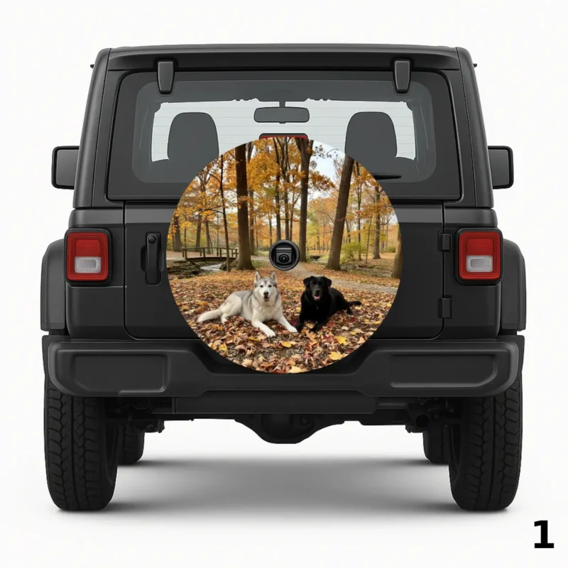 =Fall Forest Duo Spare Tire Cover