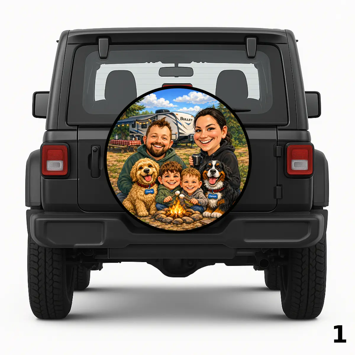 =Funda para Rueda de Repuesto Family
